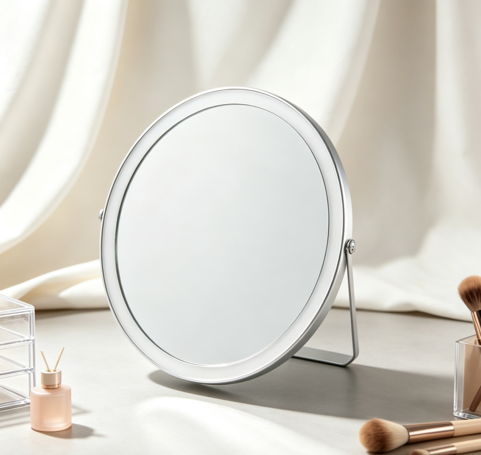 Minimalist Round Makeup Mirror (Desktop) - Image 2