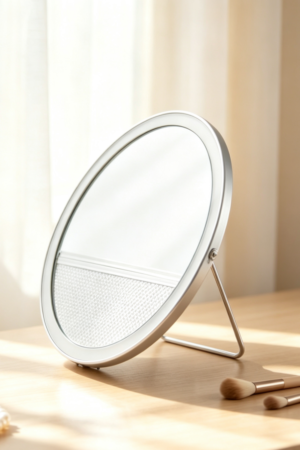 Round Makeup Mirror (Portable Desktop Model)