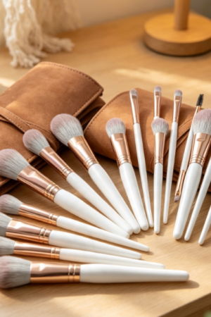 23-Piece Brush Set (Includes Finger Puffs)