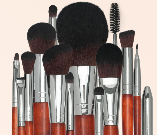 10-Piece Mini All-In-One Brush Set With Pouch - Image 2
