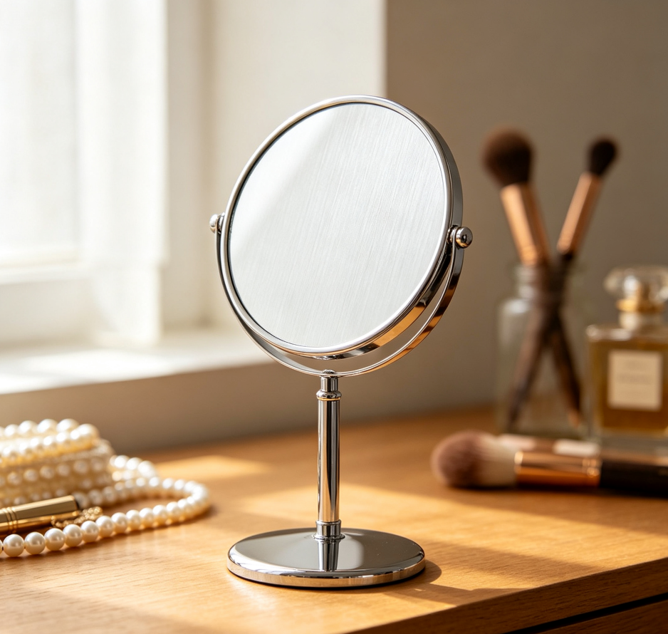 Dual-use Handheld & Tabletop Makeup Mirror - Image 2