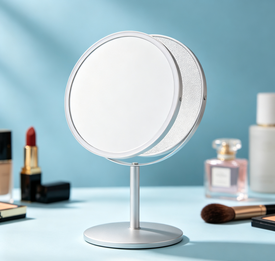 Tabletop Makeup Mirror (Minimalist Round)