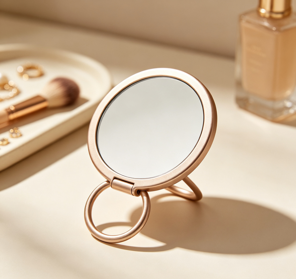 Round Makeup Mirror (Portable Desktop Model) - Image 2