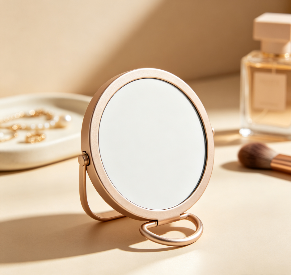 Round Makeup Mirror (Portable Desktop Model)