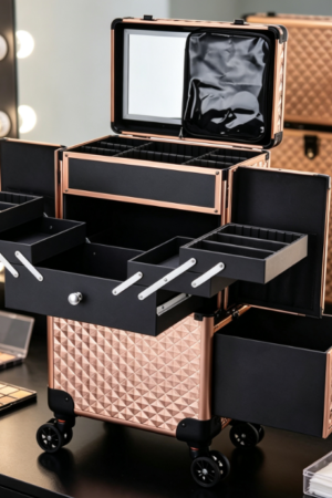 Multifunctional High-Capacity Makeup Artist Trolley Case