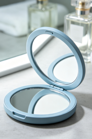 Tabletop Makeup Mirror (Round Foldable)