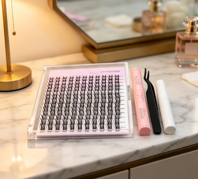 Beginner-friendly DIY segmented lashes (invisible band, quick application) - Image 2