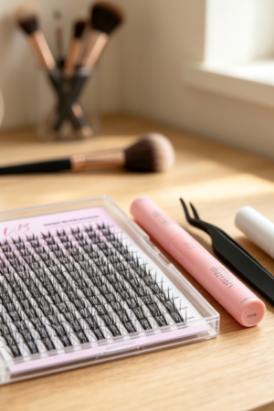Beginner-friendly DIY segmented lashes (invisible band, quick application)