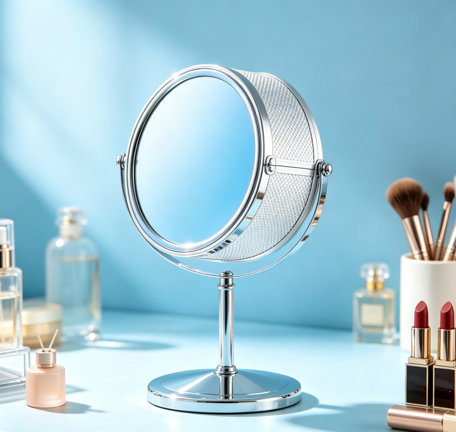 Double-sided Tabletop Makeup Mirror (Minimalist Style)