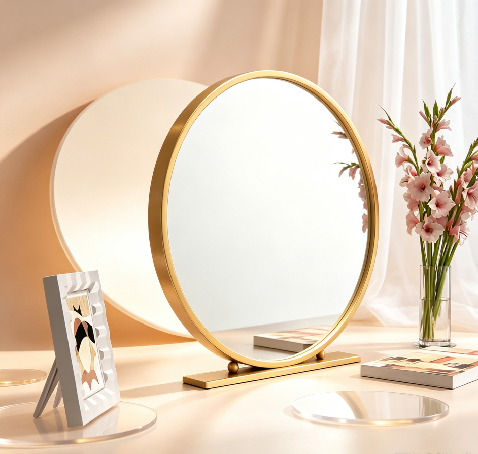 Vanity Makeup Mirror (Round Desktop Model) - Image 2