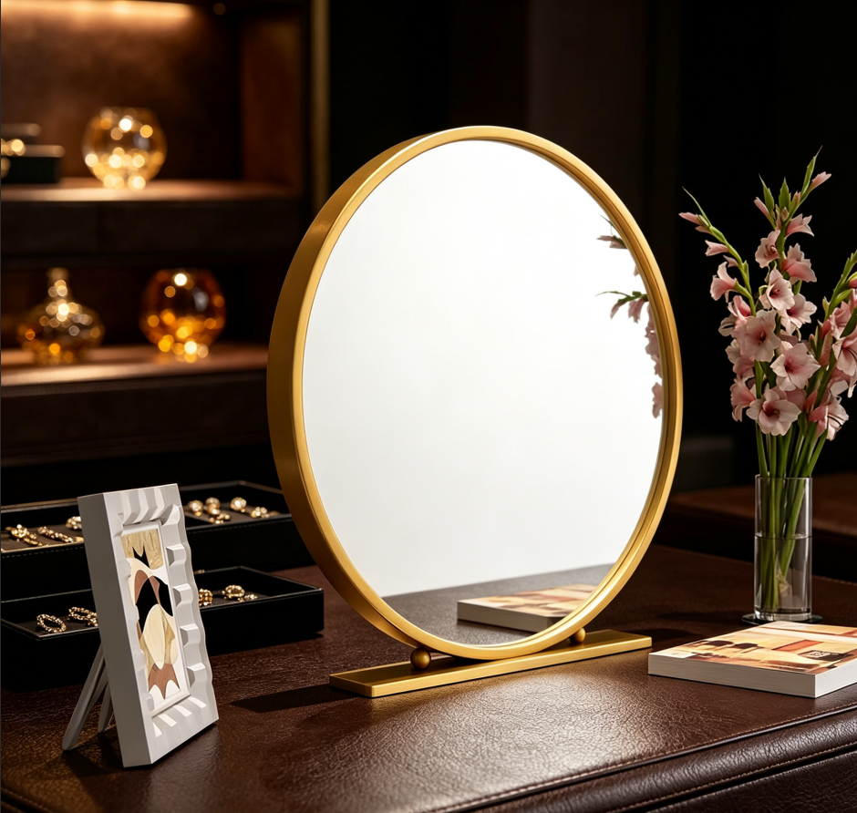 Vanity Makeup Mirror (Round Desktop Model)