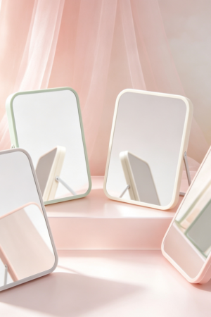 Tabletop Makeup Mirror (Minimalist Round)