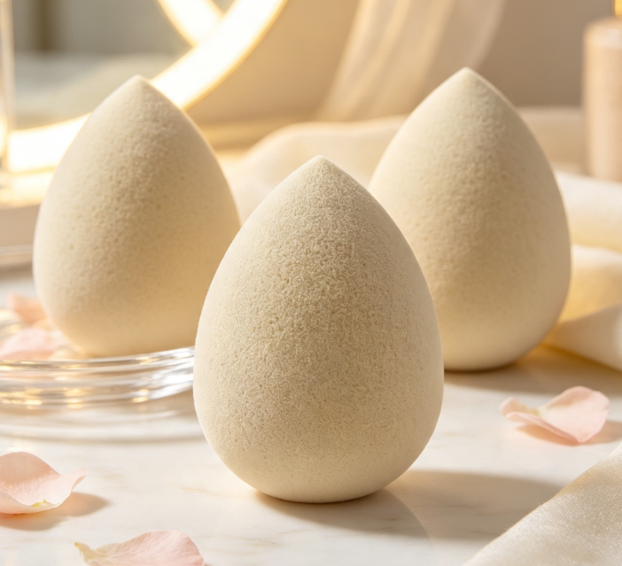 Eco-Friendly, Biodegradable Green Tea-Infused Makeup Sponge - Image 2