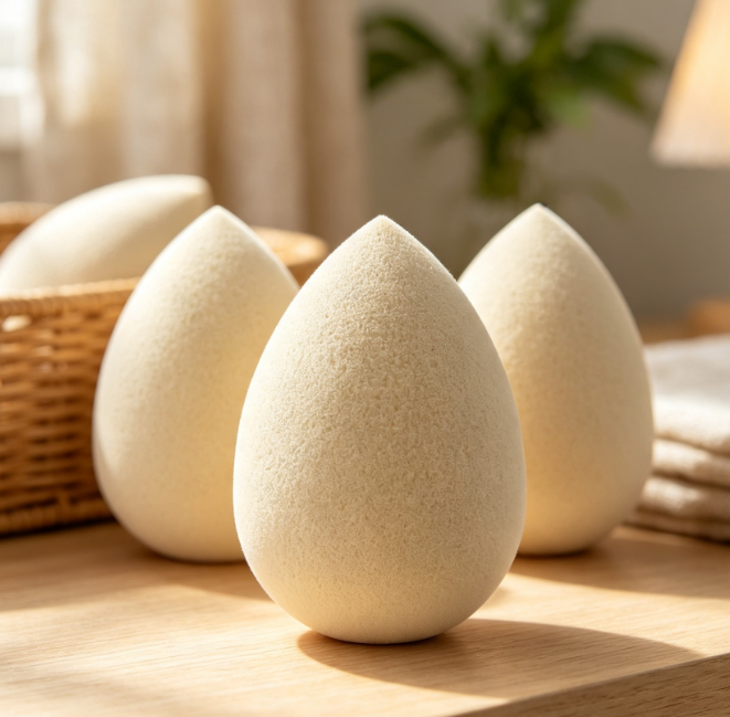 Eco-Friendly, Biodegradable Green Tea-Infused Makeup Sponge