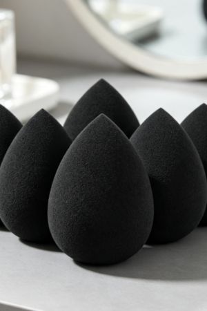 Vegan, High-Resilience Makeup Sponge Set (Wet/Dry Use)