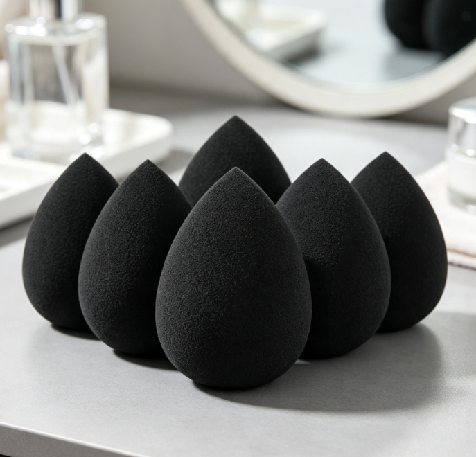 Vegan, High-Resilience Makeup Sponge Set (Wet/Dry Use)