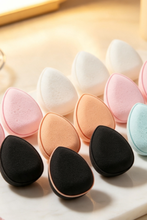 Mini Triangular Finger Puff For Setting And Application