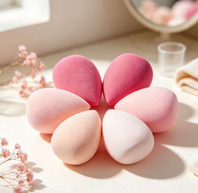 Soft, Latex-Free Multi-Color Makeup Sponge Set