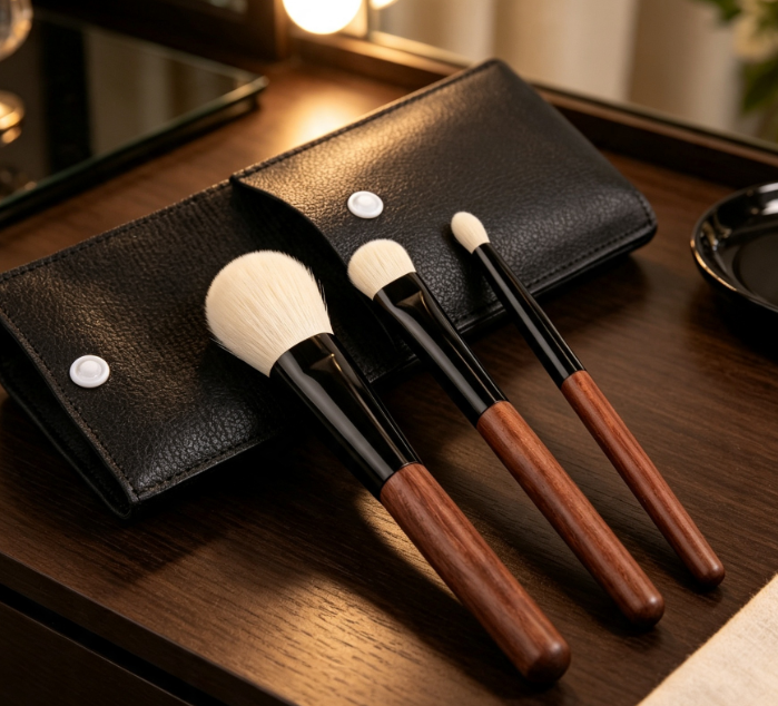 3-Piece Natural Hair Eyeshadow Blending Brush Set - Image 2
